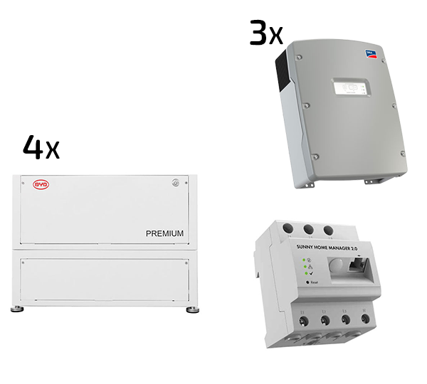 B-BOX LVL 2021 15,4 (4 Stk./61,44 kWh) + 3x SI 6.0